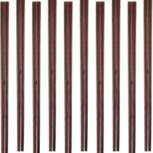 Handcrafted Wooden Chopsticks – Dark Brown Polished Finish